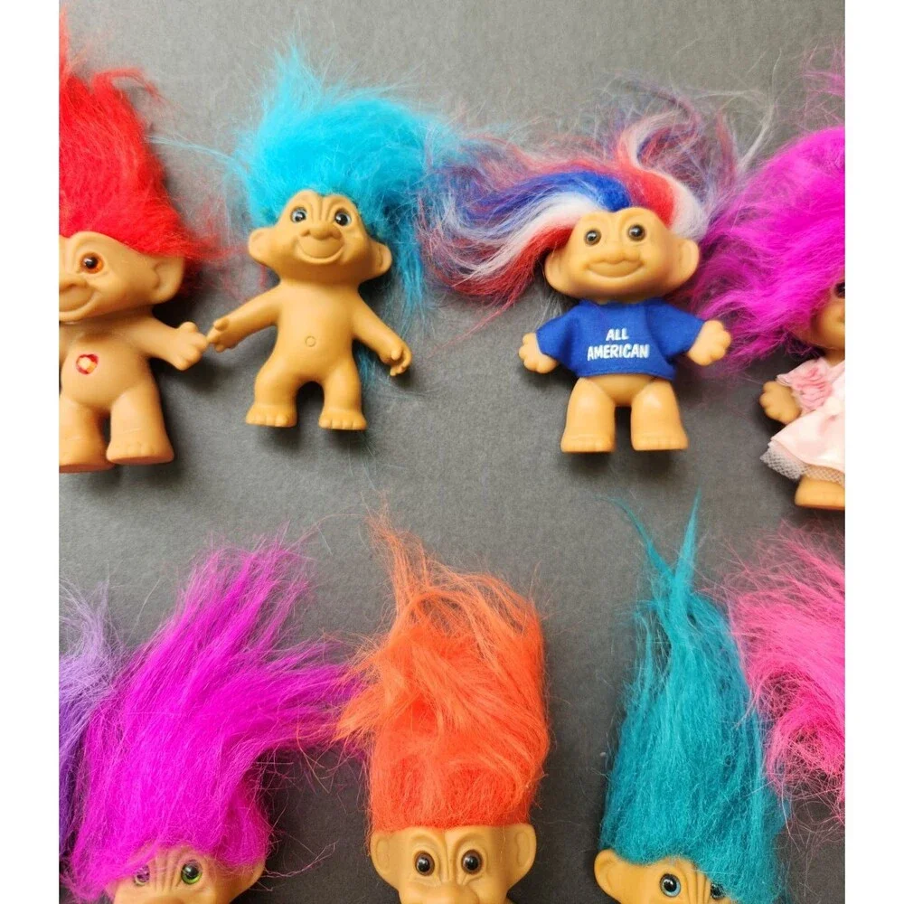 Vintage Troll Doll Lot 80s 90s Russ Berrie Ace Novelty Dam 25 Toys
